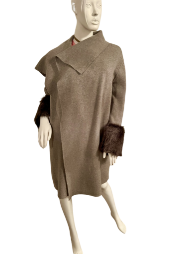 Club Monaco Fur trim jacket coat